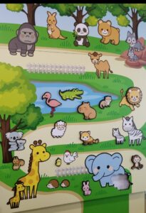 動物パズル看板